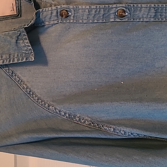 Sonoma Chambray Button Down Shirt Large - Picture 8 of 9